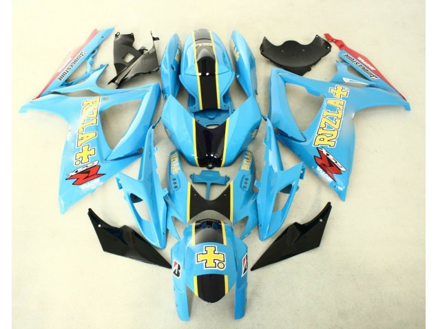 Carrosserie Suzuki GSXR 600 / 750 K6 2006-2007 - Bleu Noir Carrosserie Suzuki GSXR 600 / 750 K6 2006-2007 - Bleu Noir