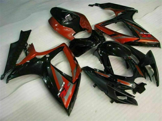Carrosserie Suzuki GSXR 600 / 750 K6 2006-2007 - Noir Rouge Carrosserie Suzuki GSXR 600 / 750 K6 2006-2007 - Noir Rouge