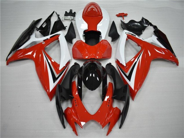 Carrosserie Suzuki GSXR 600 / 750 K6 2006-2007 - Rouge Noir Carrosserie Suzuki GSXR 600 / 750 K6 2006-2007 - Rouge Noir