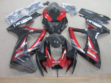 Carrosserie Suzuki GSXR 600 K6 2006-2007 - Noir Rouge