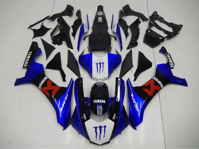 Carrosserie Yamaha R1 2015-2019 - Noir Bleu Carrosserie Yamaha R1 2015-2019 - Noir Bleu
