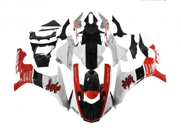 Carrosserie Yamaha R1 2015-2019 - Rouge Blanc Carrosserie Yamaha R1 2015-2019 - Rouge Blanc