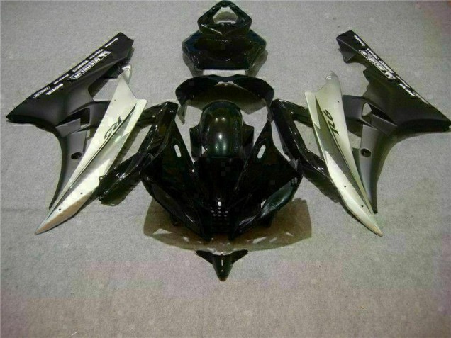 Carrosserie Yamaha R6 2006-2007 - Argent Noir Carrosserie Yamaha R6 2006-2007 - Argent Noir