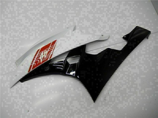 Carrosserie Yamaha R6 2006-2007 - Blanc Noir Carrosserie Yamaha R6 2006-2007 - Blanc Noir