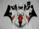 Carrosserie Yamaha R6 2006-2007 - Blanc Noir Carrosserie Yamaha R6 2006-2007 - Blanc Noir