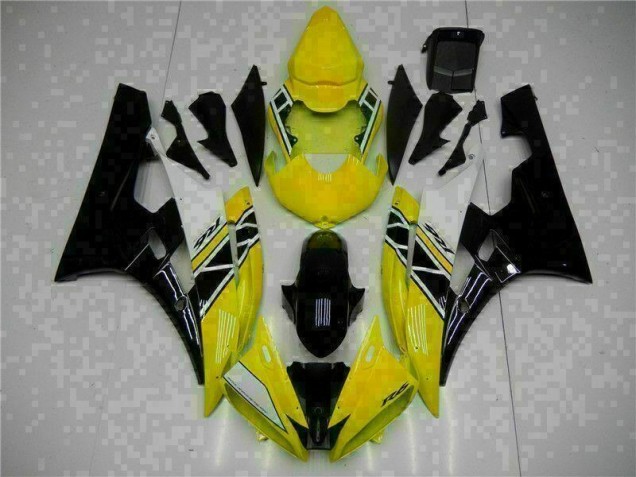 Carrosserie Yamaha R6 2006-2007 - Jaune Noir Carrosserie Yamaha R6 2006-2007 - Jaune Noir