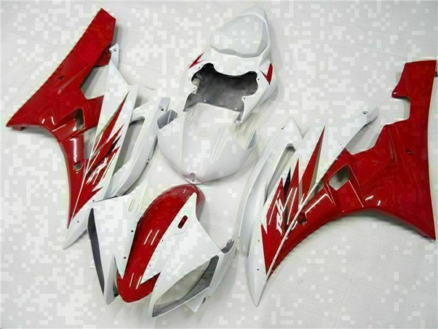 Carrosserie Yamaha R6 2006-2007 - Rouge Blanc Carrosserie Yamaha R6 2006-2007 - Rouge Blanc