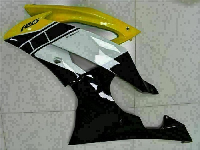 Carrosserie Yamaha R6 2008-2016 - Jaune Noir Carrosserie Yamaha R6 2008-2016 - Jaune Noir