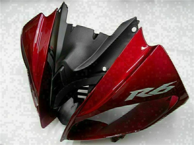 Carrosserie Yamaha R6 2008-2016 - Rouge Noir Carrosserie Yamaha R6 2008-2016 - Rouge Noir