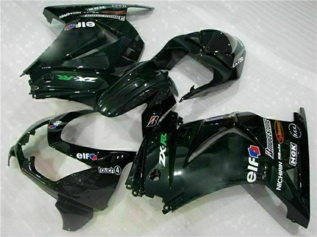 Kit Carénages Complet Kawasaki EX250 2008-2012 - Noir Kit Carénages Complet Kawasaki EX250 2008-2012 - Noir
