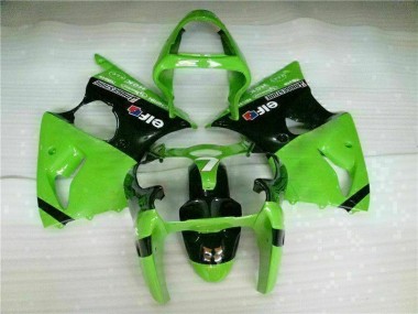 Kit Carénages Complet Kawasaki ZX6R 2000-2002 - Vert Noir