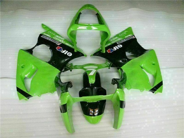 Kit Carénages Complet Kawasaki ZX6R 2000-2002 - Vert Noir Kit Carénages Complet Kawasaki ZX6R 2000-2002 - Vert Noir