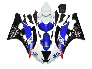 Kit Carénages Complet Yamaha R6 2006-2007 - Bleu Blanc