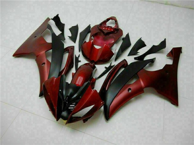 Kit Carénages Complet Yamaha R6 2008-2016 - Rouge Noir Kit Carénages Complet Yamaha R6 2008-2016 - Rouge Noir