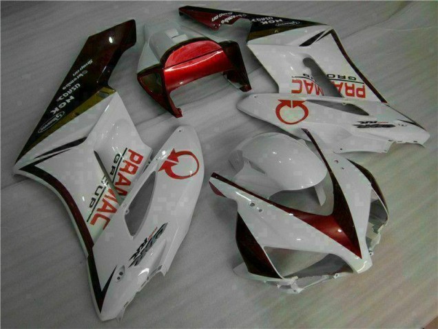 Kit Carénages Honda CBR 1000 RR 2004-2005 - Blanc Rouge Kit Carénages Honda CBR 1000 RR 2004-2005 - Blanc Rouge