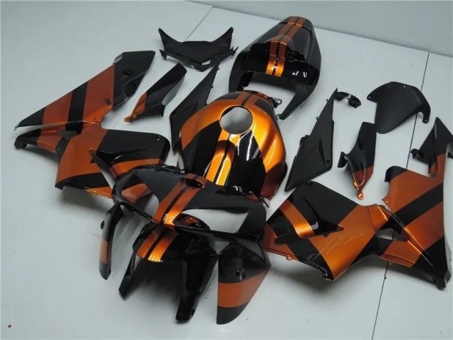 Kit Carénages Honda CBR 600 RR 2005-2006 - Orange Noir Kit Carénages Honda CBR 600 RR 2005-2006 - Orange Noir