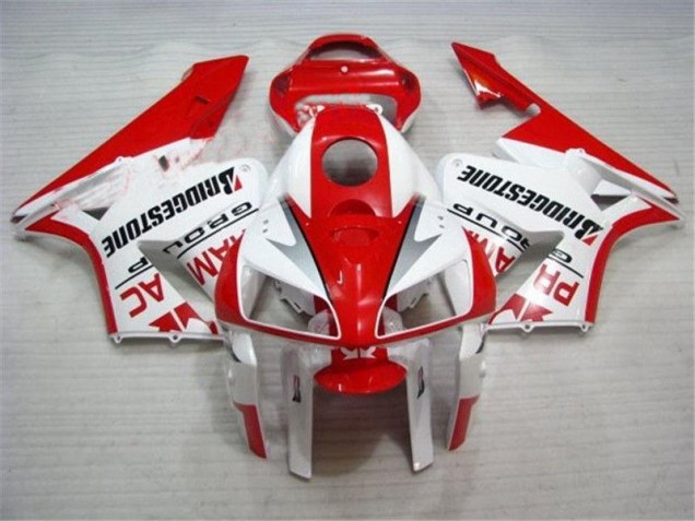 Kit Carénages Honda CBR 600 RR 2005-2006 - Rouge Blanc