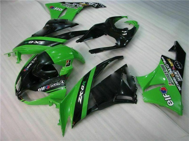 Kit Carénages Kawasaki ZX6R 2009-2012 - Noir Vert Kit Carénages Kawasaki ZX6R 2009-2012 - Noir Vert