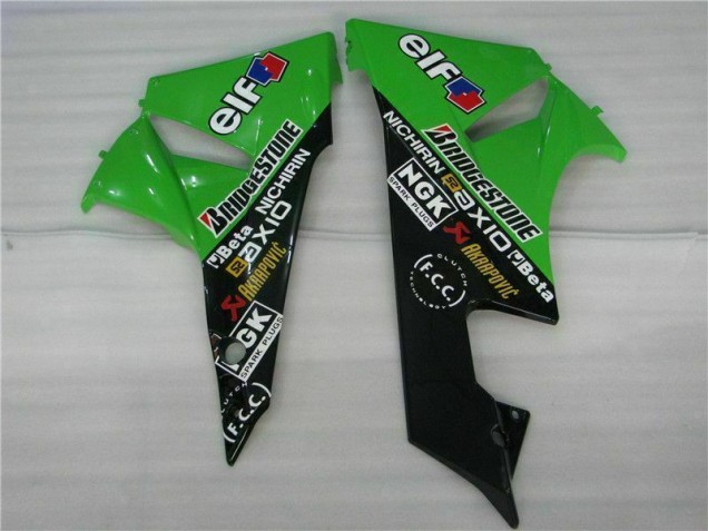 Kit Carénages Kawasaki ZX6R 2009-2012 - Noir Vert Kit Carénages Kawasaki ZX6R 2009-2012 - Noir Vert