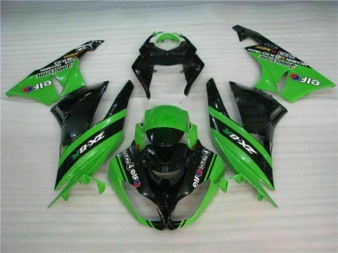 Kit Carénages Kawasaki ZX6R 2009-2012 - Noir Vert