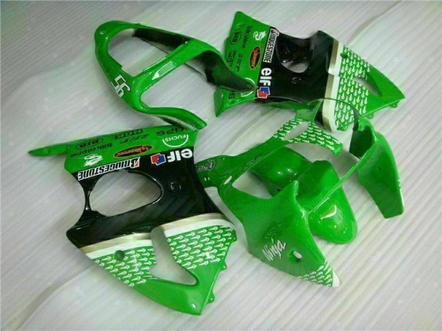 Kit Carénages & Plastique Kawasaki ZX6R 2000-2002 - Vert Noir Kit Carénages & Plastique Kawasaki ZX6R 2000-2002 - Vert Noir