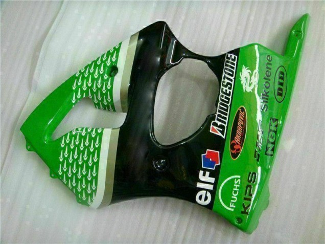 Kit Carénages & Plastique Kawasaki ZX6R 2000-2002 - Vert Noir Kit Carénages & Plastique Kawasaki ZX6R 2000-2002 - Vert Noir
