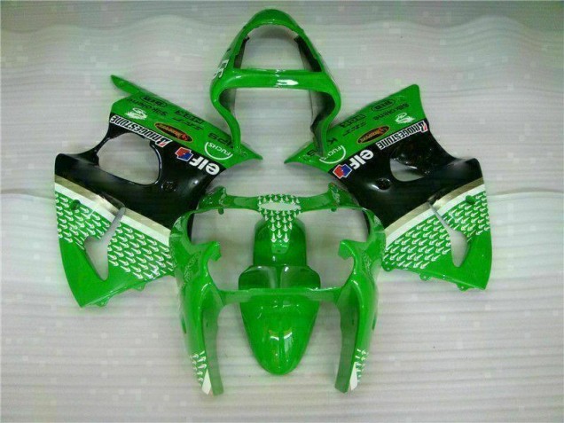 Kit Carénages & Plastique Kawasaki ZX6R 2000-2002 - Vert Noir Kit Carénages & Plastique Kawasaki ZX6R 2000-2002 - Vert Noir
