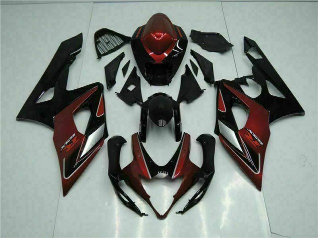 Kit Carénages & Plastique Suzuki GSXR 1000 K5 2005-2006 - Rouge Noir Kit Carénages & Plastique Suzuki GSXR 1000 K5 2005-2006 - Rouge Noir