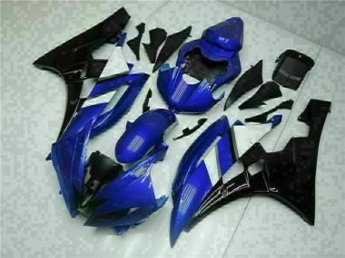 Kit Carénages & Plastique Yamaha R6 2006-2007 - Bleu Noir
