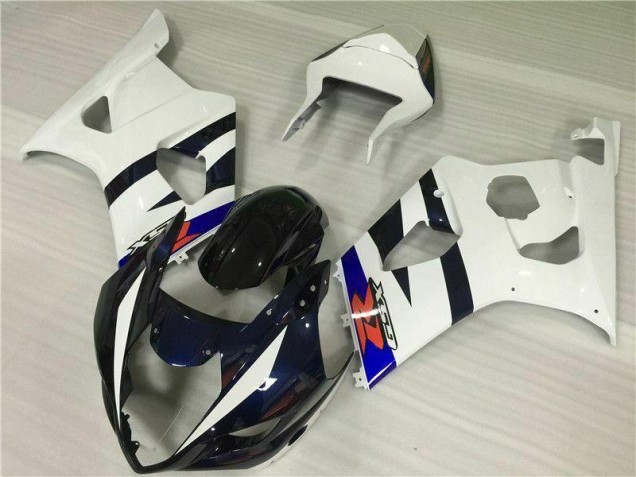 Kit Carénages Suzuki GSXR 1000 K3 2003-2004 - Blanc Noir Kit Carénages Suzuki GSXR 1000 K3 2003-2004 - Blanc Noir