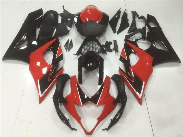 Kit Carénages Suzuki GSXR 1000 K5 2005-2006 - Rouge Noir Kit Carénages Suzuki GSXR 1000 K5 2005-2006 - Rouge Noir