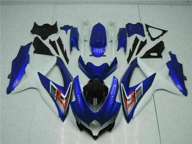 Kit Carénages Suzuki GSXR 600 / 750 K8 2008-2010 - Bleu Blanc Kit Carénages Suzuki GSXR 600 / 750 K8 2008-2010 - Bleu Blanc