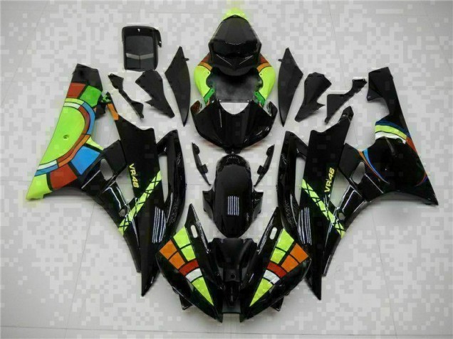 Kit Carénages Yamaha R6 2006-2007 - Noir