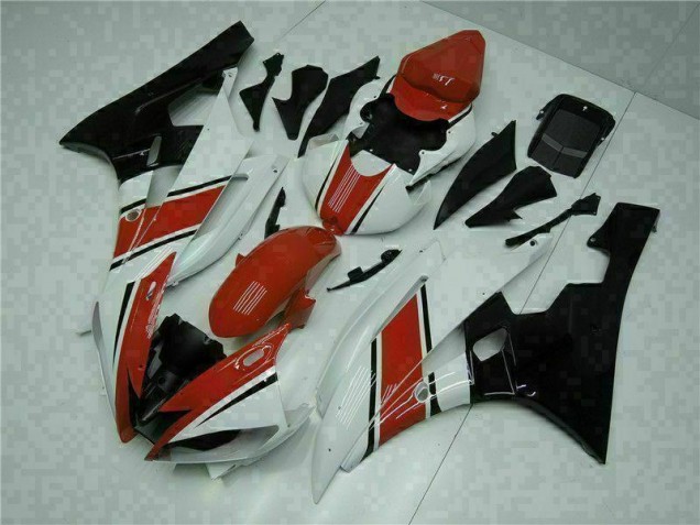 Kit Carénages Yamaha R6 2006-2007 - Rouge Blanc Kit Carénages Yamaha R6 2006-2007 - Rouge Blanc