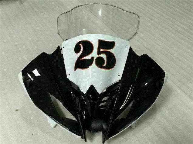 Kit Carénages Yamaha R6 2008-2016 - Blanc Noir Kit Carénages Yamaha R6 2008-2016 - Blanc Noir